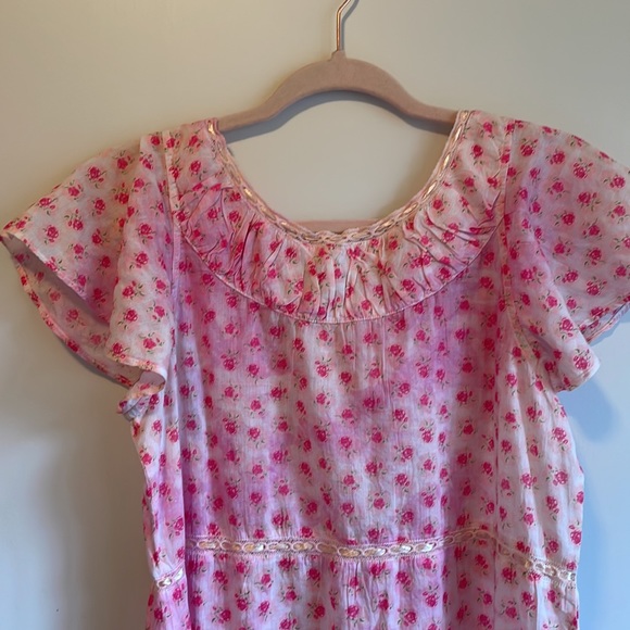 NWT LoveShackFancy Niall Dress in Divine Pink size P - Picture 6 of 6